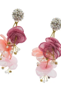 Alamour The Label Emilita Pink Petal Earrings