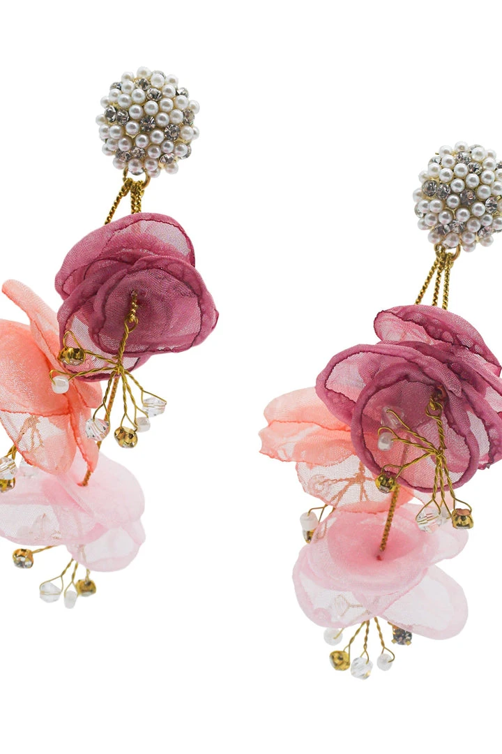 Alamour The Label Emilita Pink Petal Earrings Alamour The Label Emilita Pink Petal Earrings