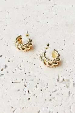 Alamour The Label Rendira Gold Mini Earrings 4 Alamour The Label Rendira Gold Mini Earrings