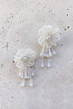 Alamour The Label Evie Pearl Flower Statement Earrings 7 Alamour The Label Evie Pearl Flower Statement Earrings