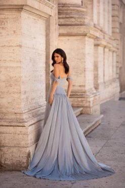 Alamour The Label A-Line Gowns Bianca - Gunmetal Grey