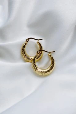 Alamour The Label Louisa Gold Hoop Earrings