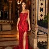 Alamour Made-To-Order Made-To-Order Gowns Levina Sequin Gown - Red