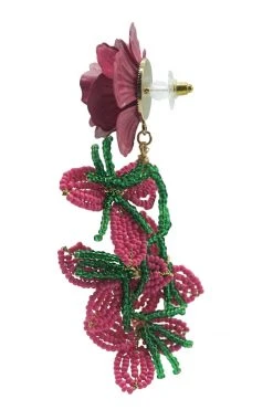 Alamour The Label Fiorenza Floral Beaded Earrings