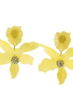 Alamour The Label Luna Yellow Flower Earrings