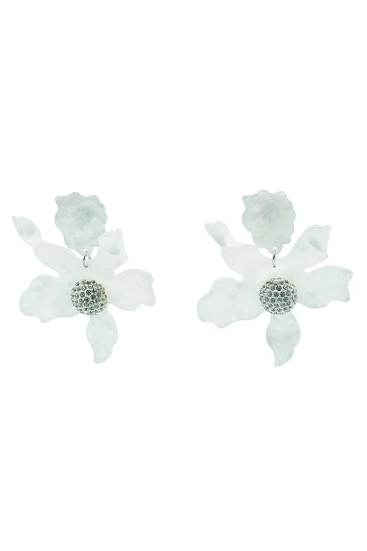 Alamour The Label Luna Clear Flower Statement Earrings 1 Alamour The Label Luna Clear Flower Statement Earrings