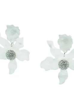 Alamour The Label Luna Clear Flower Statement Earrings 9 Alamour The Label Luna Clear Flower Statement Earrings