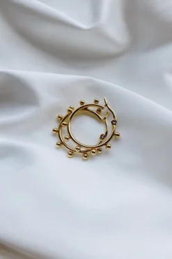 Alamour The Label Melia Gold Hoop Earrings