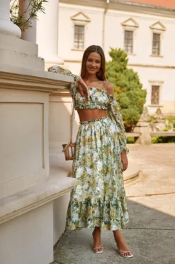 Alamour The Label Fleur Floral Yellow Roses Midi Set DRESSES 15 Alamour The Label Fleur Floral Yellow Roses Midi Set DRESSES