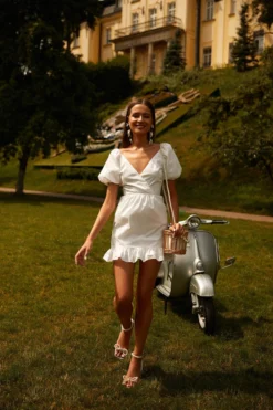 Alamour The Label Andrey Mini - White DRESSES 11 Alamour The Label Andrey Mini - White DRESSES