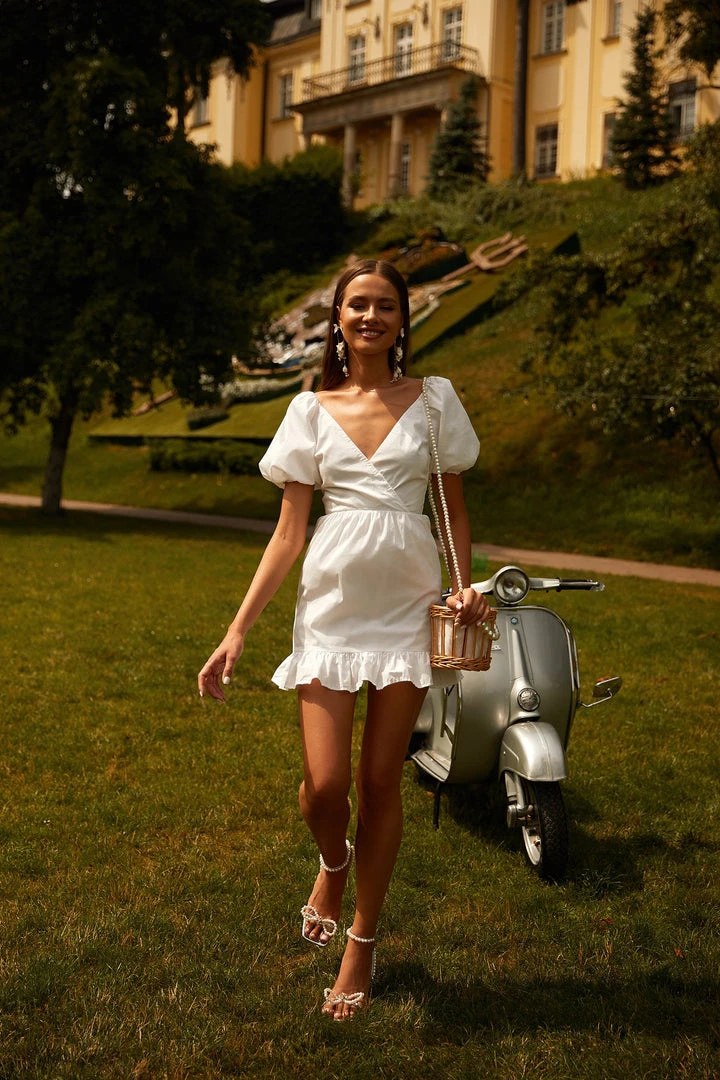 Alamour The Label Andrey Mini - White DRESSES 3 Alamour The Label Andrey Mini - White DRESSES