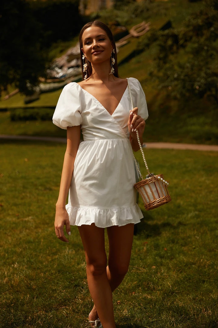 Alamour The Label Andrey Mini - White DRESSES 2 Alamour The Label Andrey Mini - White DRESSES