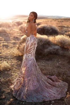 Alamour Made-To-Order Made-To-Order Gowns Ariya Sequin Gown - Rose Gold