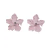 Alamour The Label Akira Pink Flower Stud Earrings