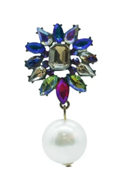 Alamour The Label Saskia Multi Crystal Pearl Earrings