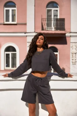 Alamour The Label Gigi Sweatshirt - Charcoal SETS