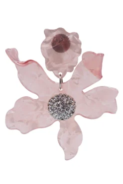 Alamour The Label Luna Pink Flower Statement Earrings