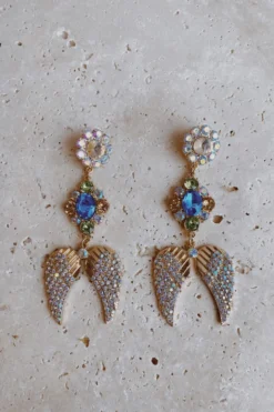 Alamour The Label Zabrina Multi Crystal Statement Earrings