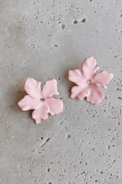 Alamour The Label Akira Pink Flower Stud Earrings 10 Alamour The Label Akira Pink Flower Stud Earrings