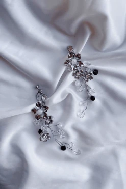 Alamour The Label Destiny Silver Floral Statement Earrings 2 Alamour The Label Destiny Silver Floral Statement Earrings