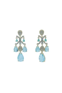 Alamour The Label Yoven Baby Blue Drop Earrings
