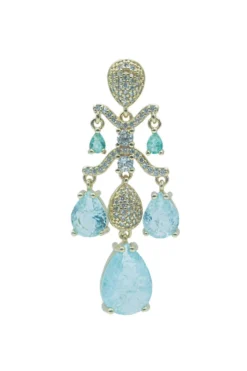 Alamour The Label Yoven Baby Blue Drop Earrings