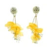 Alamour The Label Emilita Yellow Petal Earrings
