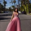 Alamour Made-To-Order Made-To-Order Gowns Jalicia Beaded Tulle Gown - Dusty Pink