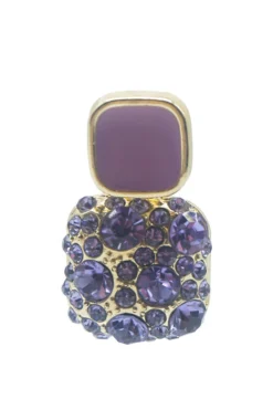 Alamour The Label Cassidy Lilac Diamante Studs Earrings