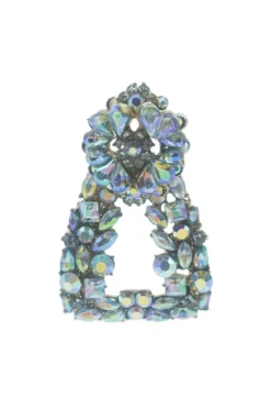 Alamour The Label Bianca Gold Iridescent Crystal Earrings