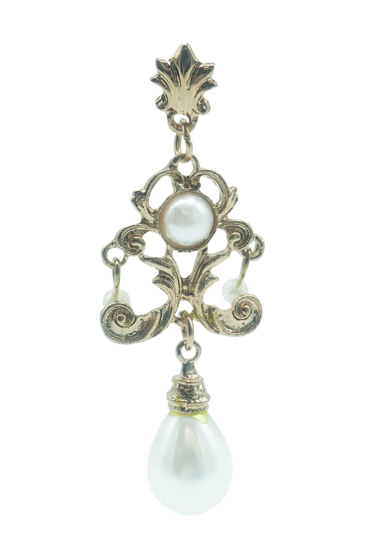 Alamour The Label Seraphina White Drop Earrings Alamour The Label Seraphina White Drop Earrings