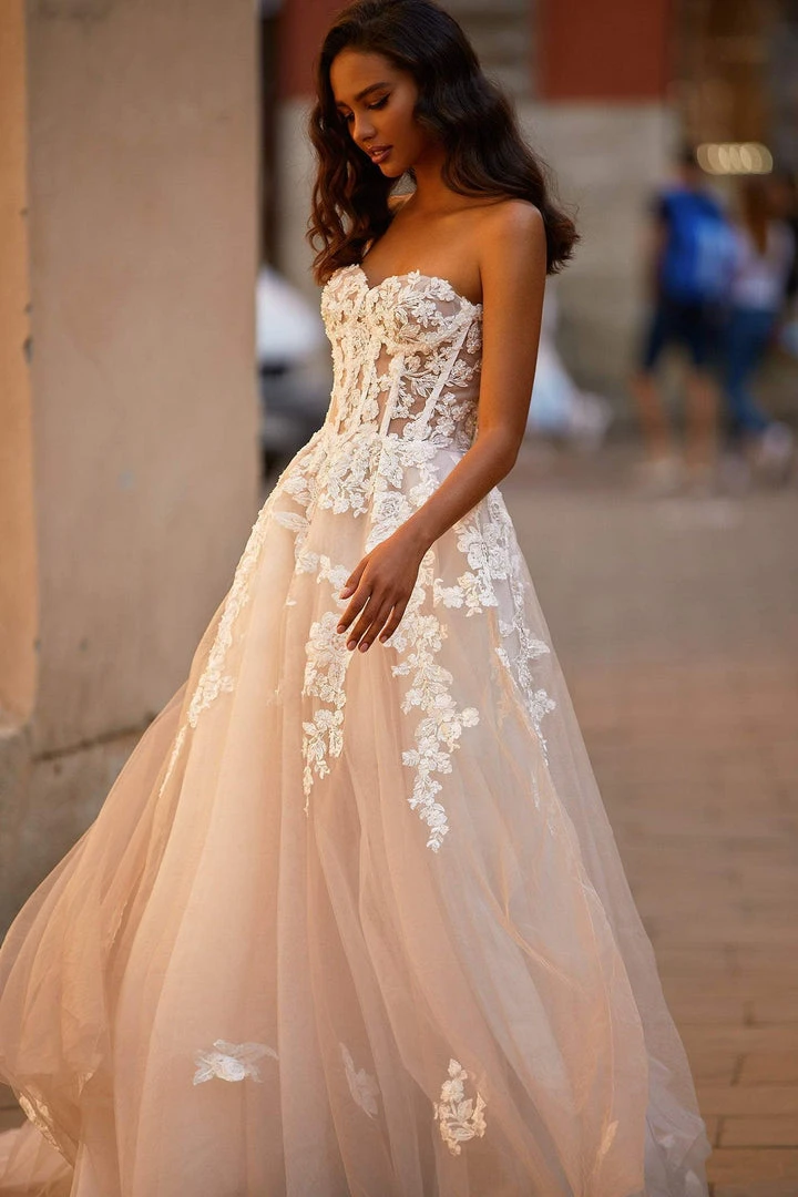 Alamour Made-To-Order A-Line Gowns Marisel Gown 3 Alamour Made-To-Order A-Line Gowns Marisel Gown