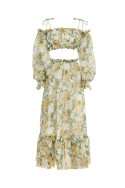 Alamour The Label Fleur Floral Yellow Roses Midi Set DRESSES 16 Alamour The Label Fleur Floral Yellow Roses Midi Set DRESSES