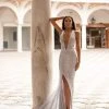 Alamour Made-To-Order Lili Sequin Gown - Silver Made-To-Order Gowns