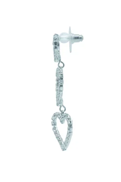 Alamour The Label Eleora Silver Multi Heart Earrings