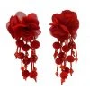 Alamour The Label NEW ARRIVALS Shailee Red Flower Drop Earrings