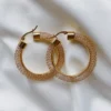 Alamour The Label Liona Gold Hoop Earrings