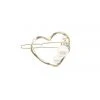 Alamour The Label Gold Heart Clip With Pearl & Crystal Detailing Hair Accessories