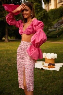 Alamour The Label Loulia Top - Pink TOPS