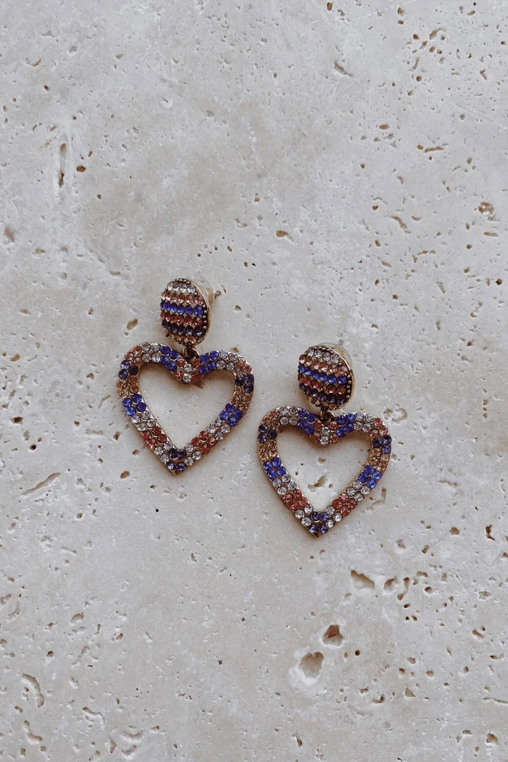 Alamour The Label Zaniya Multi Coloured Heart Earrings 5 Alamour The Label Zaniya Multi Coloured Heart Earrings