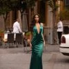 Alamour Made-To-Order Made-To-Order Gowns Ria Satin Gown - Emerald