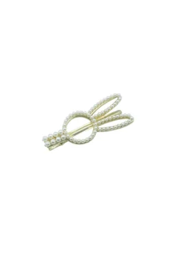 Alamour The Label Gold Pearl Bunny Hair Clip Hair Accessories