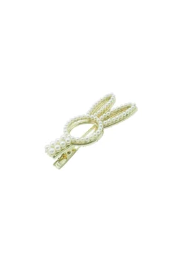 Alamour The Label Gold Pearl Bunny Hair Clip Hair Accessories