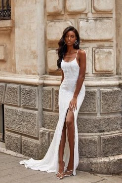 Alamour Made-To-Order PROM & FORMAL Zerlina - White