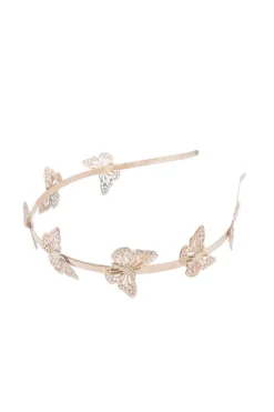 Alamour The Label Sevyn Rose Gold Butterfly Headband
