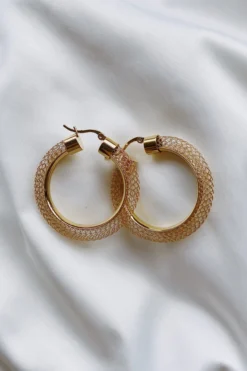 Alamour The Label Liona Gold Hoop Earrings