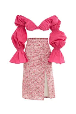 Alamour The Label Loulia Top - Pink TOPS