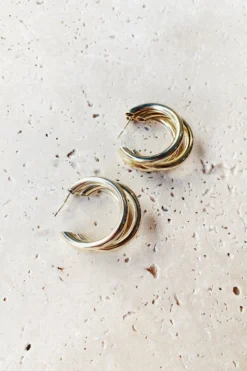 Alamour The Label Marta Gold Hoop Earrings