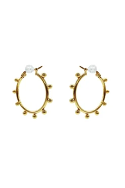 Alamour The Label Melia Gold Hoop Earrings