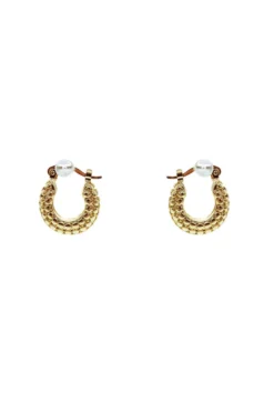 Alamour The Label Earrings Aimee Textured Gold Hoops 8 Alamour The Label Earrings Aimee Textured Gold Hoops